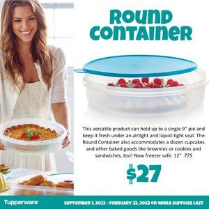 Tupperware Round Container